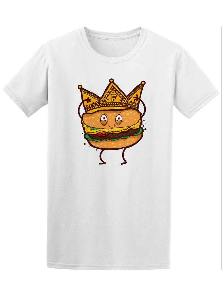 Playera Smartprintsink color Blanco para Hombre - Ilustración Hamburguesa