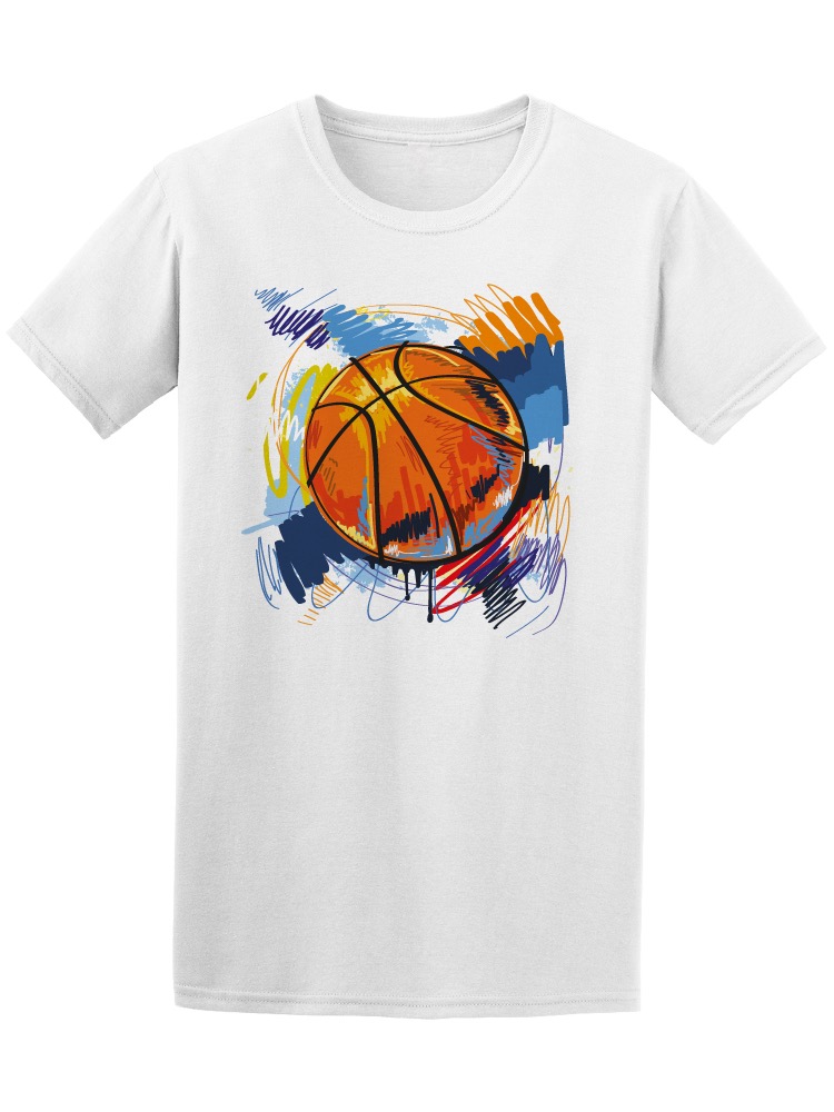 Playera Smartprintsink color Blanco para Hombre - Pelota de Basketball