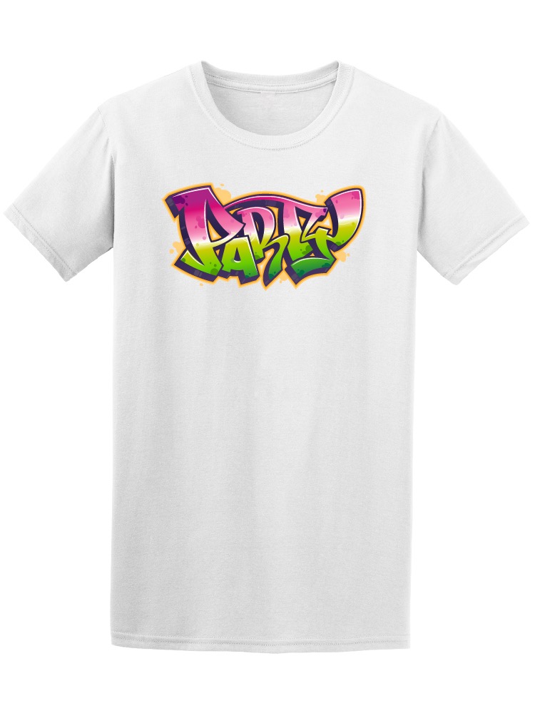 Foto 2 pulgar | Playera Smartprintsink color Blanco para Hombre - Fiesta Estilo Graffiti