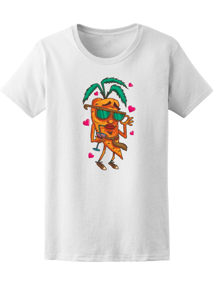 Playera Smartprintsink color Blanco para Hombre - Ilustración Zanahoria
