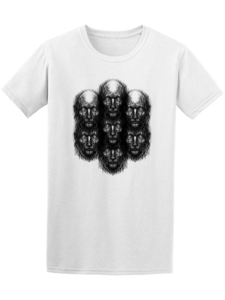 Playera Smartprintsink color Blanco para Hombre - Rostros Masculinos