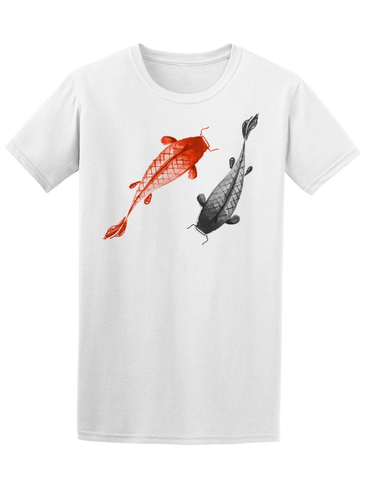Playera Smartprintsink color Blanco para Hombre - Peces Koi