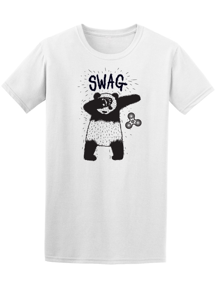 Playera Smartprintsink color Blanco para Hombre - Panda con Spinner