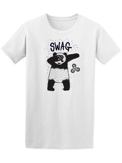 Foto 1 | Playera Smartprintsink color Blanco para Hombre - Panda con Spinner
