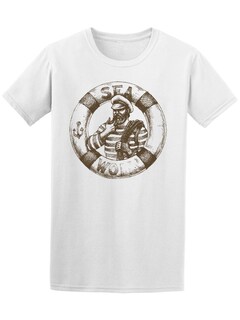 Foto 1 | Playera Smartprintsink color Blanco para Hombre - Ilustración a Lápiz