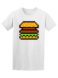 Foto 1 | Playera Smartprintsink color Blanco para Hombre - Ilustración Hamburguesa