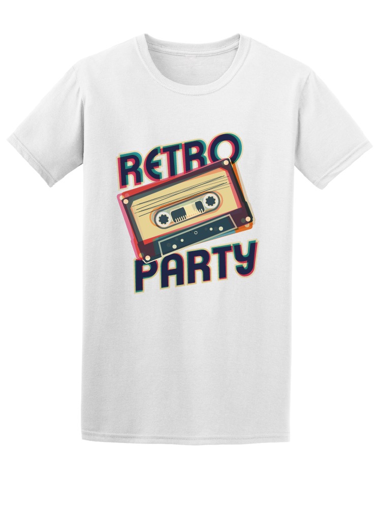 Playera Smartprintsink color Blanco para Hombre - Fiesta Retro Cassette