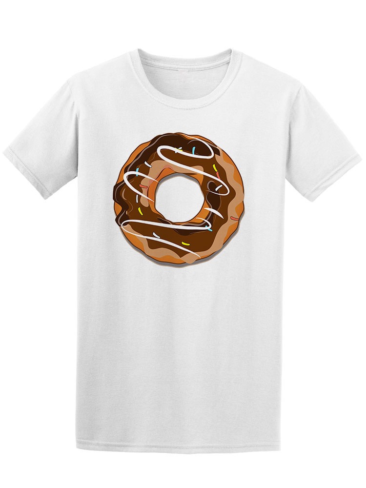 Playera Smartprintsink color Blanco para Hombre - Dona de Chocolate