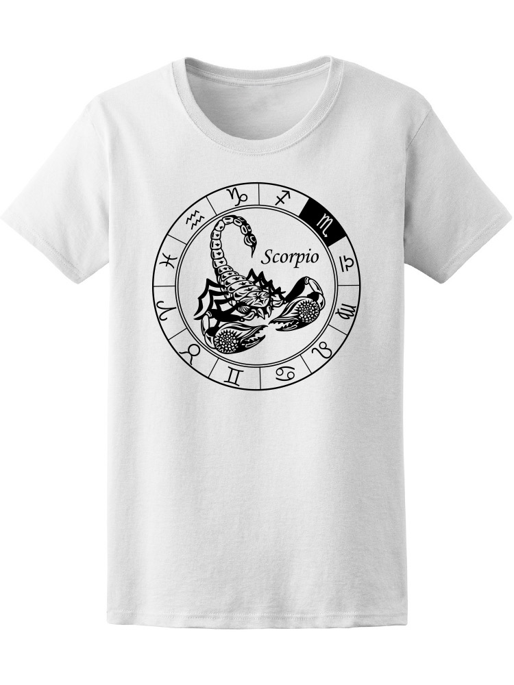 Foto 2 pulgar | Playera Smartprintsink color Blanco para Hombre - Circulo de Signo Zodiacal Escorpio