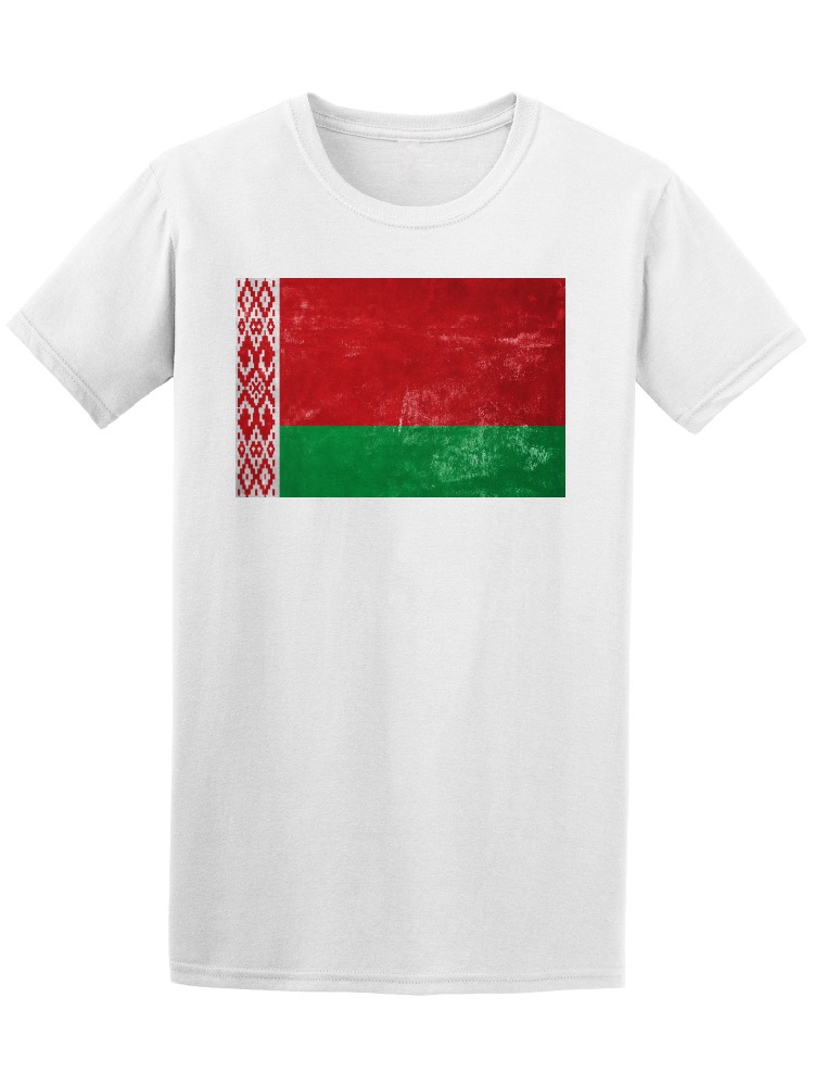 Playera Smartprintsink color Blanco para Hombre - Bandera de Belorrusia