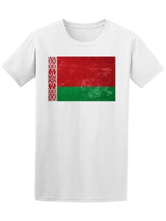 Foto 1 | Playera Smartprintsink color Blanco para Hombre - Bandera de Belorrusia