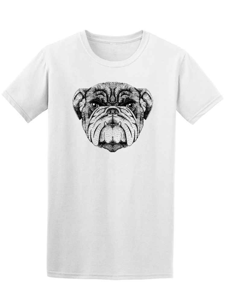 Playera Smartprintsink color Blanco para Hombre - Bulldog Inglés