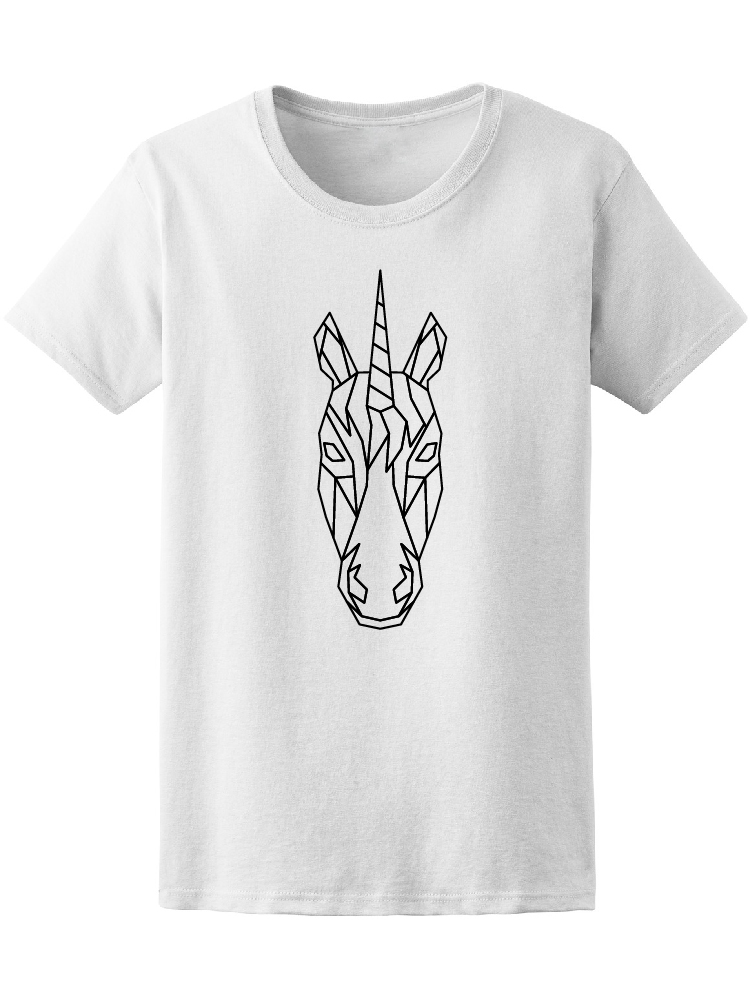 Playera Smartprintsink color Blanco para Hombre - Unicornio con Vectores