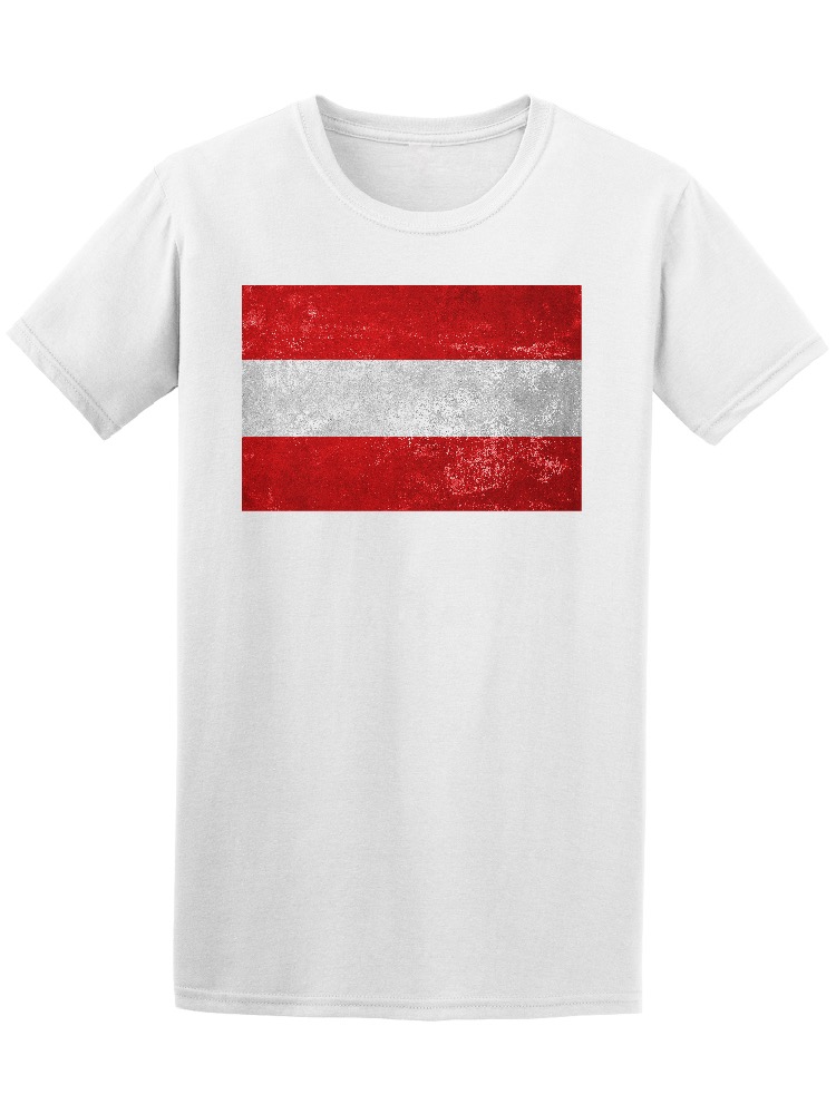 Foto 2 pulgar | Playera Smartprintsink color Blanco para Hombre - Bandera de Austria