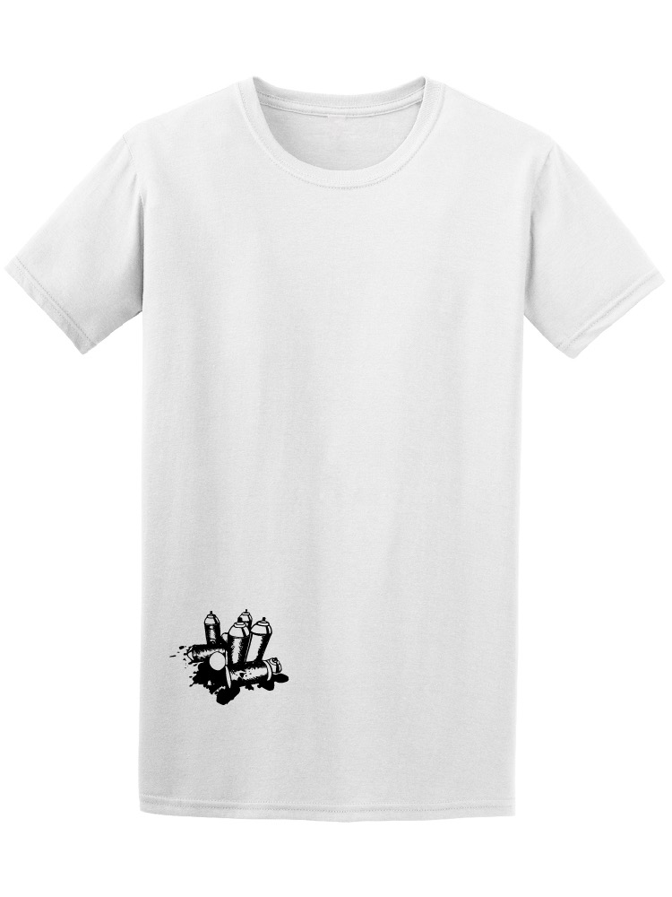 Foto 2 pulgar | Playera Smartprintsink color Blanco para Hombre - Ilustración Latas de Pintura