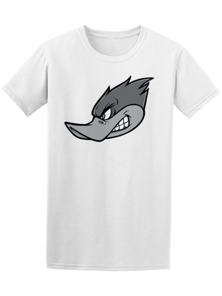 Foto 2 pulgar | Playera SmartPrintsInk color Blanco para Hombre - Ilustración Estilo Cartoon de Pato Gris