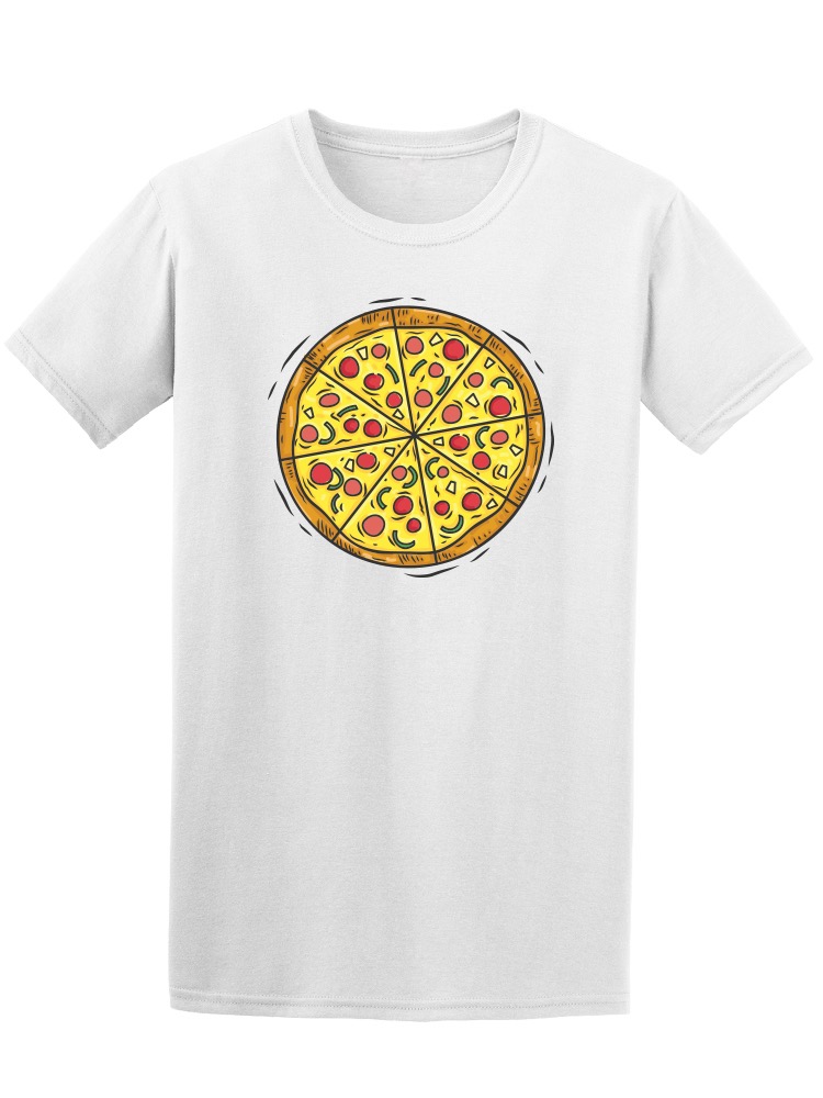 Playera Smartprintsink color Blanco para Hombre - Pizza fe Pepperoni