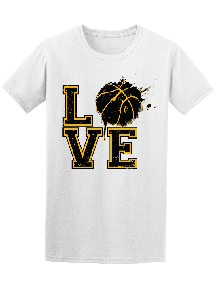 Playera Smartprintsink color Blanco para Hombre - Amor Pelota de Basketball