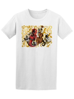 Foto 1 | Playera Smartprintsink color Blanco para Hombre - Grupo de Músicos de Jazz