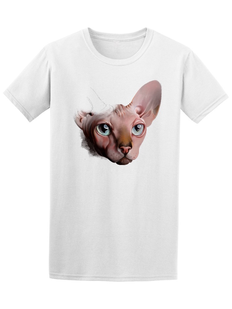 Playera Smartprintsink color Blanco para Hombre - Gato Esfinge