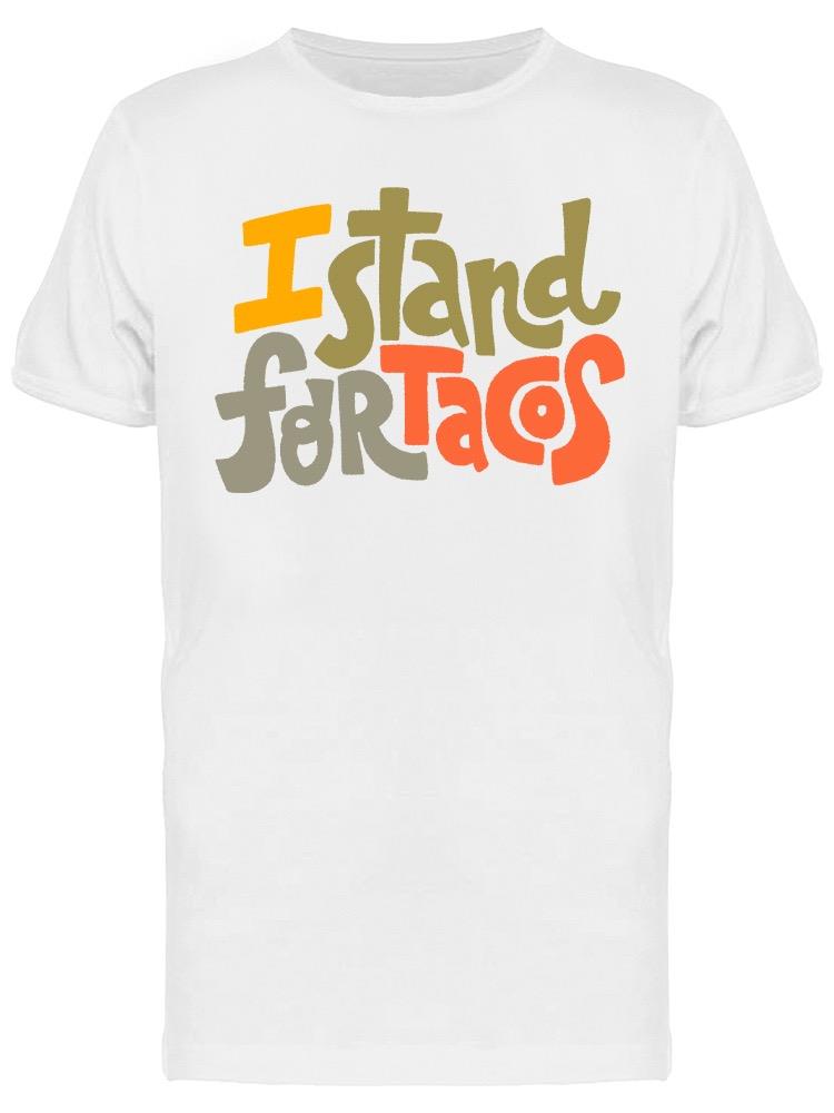 Foto 2 pulgar | Playera SmartPrintsInk color Blanco para Hombre - Defiendo los Tacos