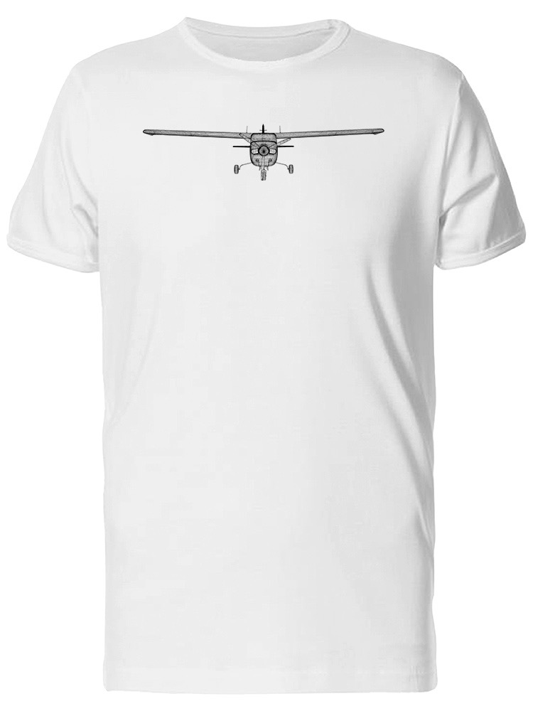 Foto 2 pulgar | Playera SmartPrintsInk color Blanco para Hombre - Ilustración de Aeroplano