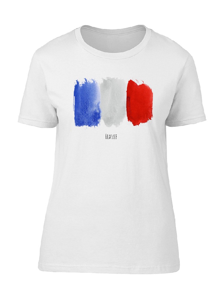 Playera SmartPrintsInk color Blanco para Hombre - Bienvenidos a Francia
