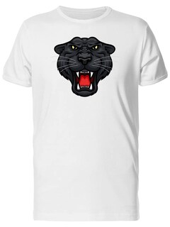 Foto 1 | Playera SmartPrintsInk color Blanco para Hombre - Pantera Rugiendo
