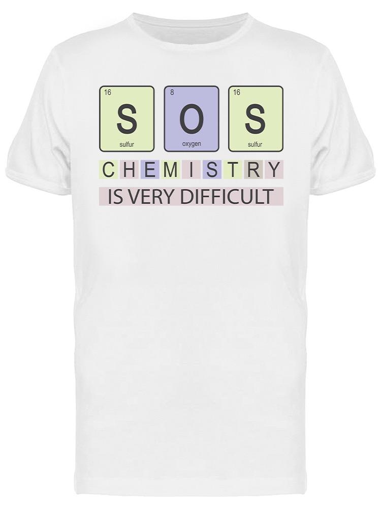 Playera SmartPrintsInk color Blanco para Hombre - La Química es Complicada