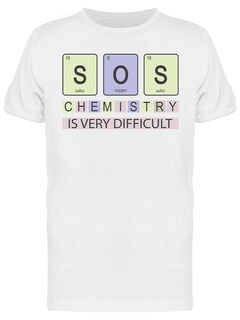 Foto 1 | Playera SmartPrintsInk color Blanco para Hombre - La Química es Complicada