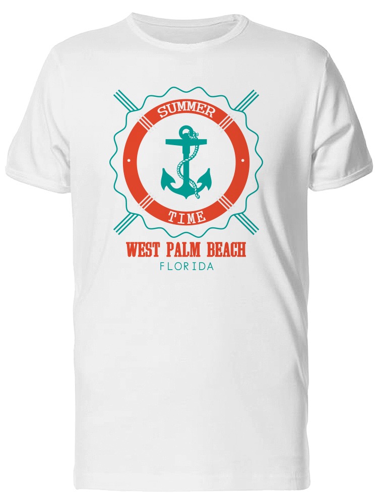 Playera  SmartPrintsInk color Blanco para Hombre - Playa West Palm