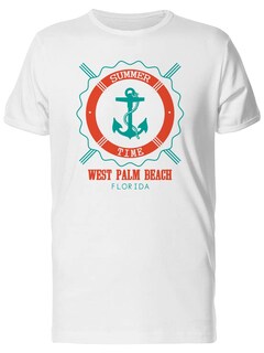 Foto 1 | Playera SmartPrintsInk color Blanco para Hombre - Playa West Palm