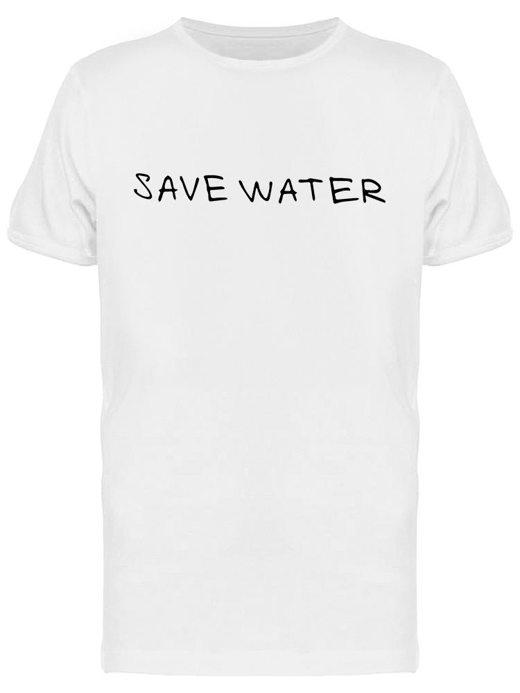 Playera SmartPrintsInk color Blanco para Hombre - Ahorra El Agua