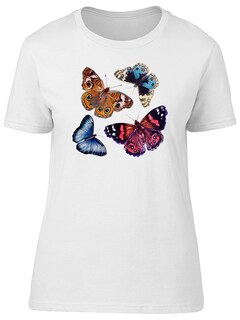 Foto 1 | Playera Smartprintsink Hombre Ilustracion. Mariposas Estilo Vintage