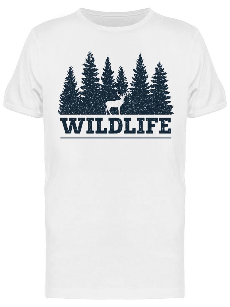 Playera SmartPrintsInk color Blanco para Hombre - Banner Vida Silvestre
