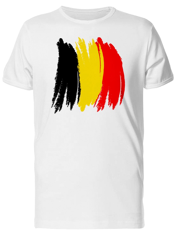 Playera Smartprintsink Hombre Bandera De Belgica. Pinceladas