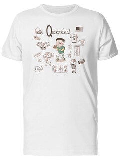 Foto 1 | Playera SmartPrintsInk color Blanco para Hombre - Jugador de Football Americano