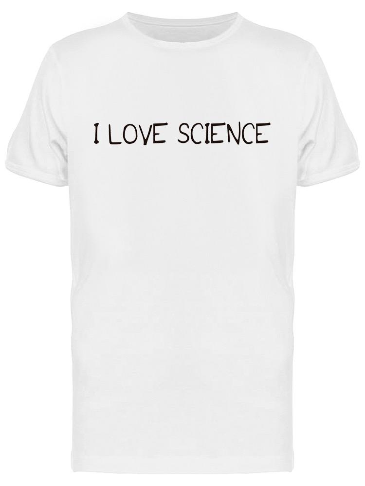 Playera SmartPrintsInk color Blanco para Hombre - Amo La Ciencia