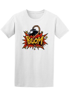 Foto 1 | Playera Smartprintsink Hombre Estilo Cartoon. Bomba Con Onomatopeya