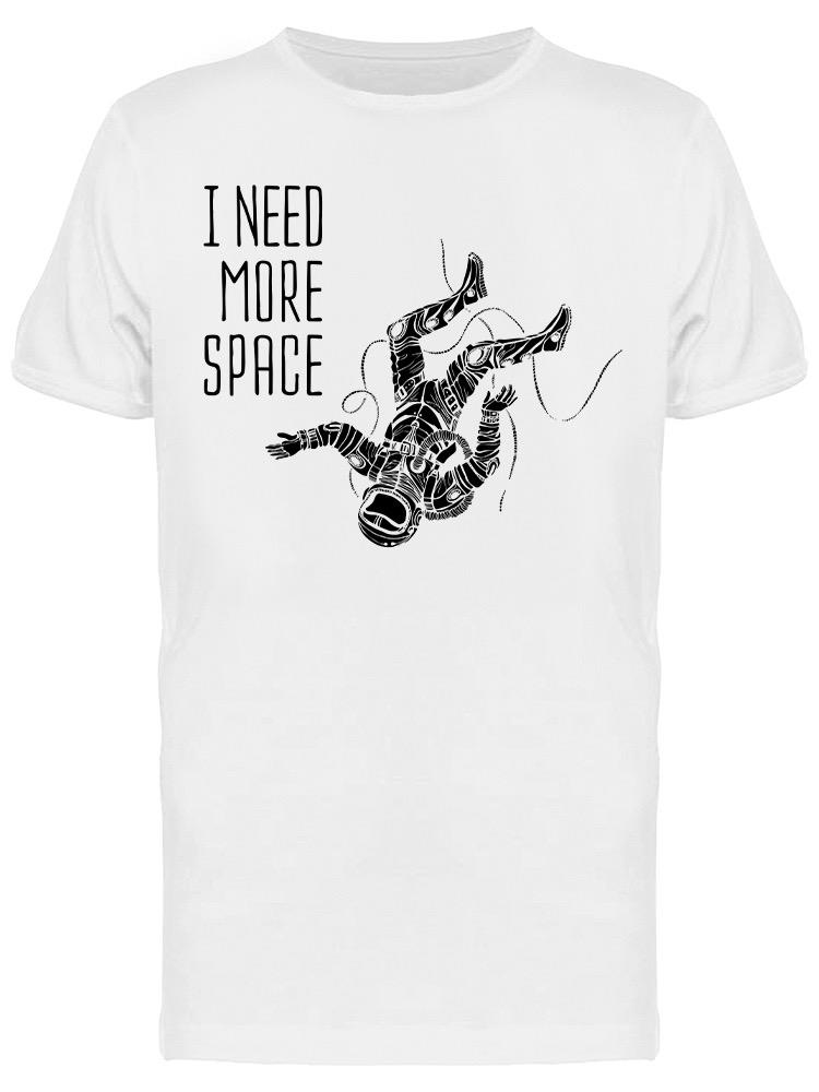 Playera SmartPrintsInk color Blanco para Hombre - Astronauta