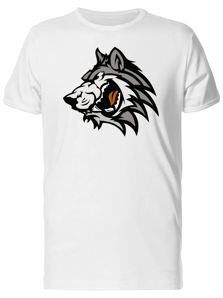 Playera Smartprintsink Hombre Estilo Cartoon. Cabeza De Lobo Rudo