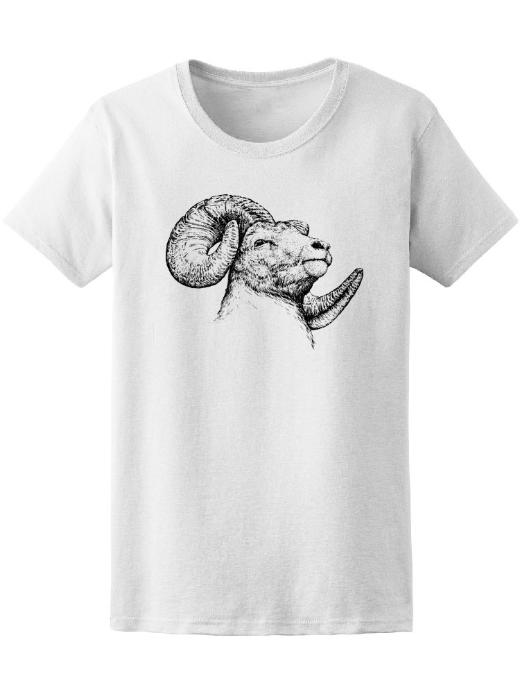 Playera SmartPrintsInk color Blanco para Hombre - Carnero