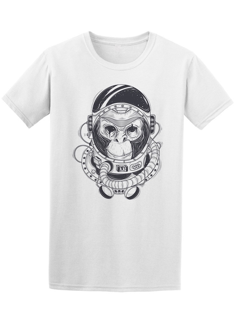 Playera Smartprintsink Hombre Ilustracion. Chimpance Astronauta