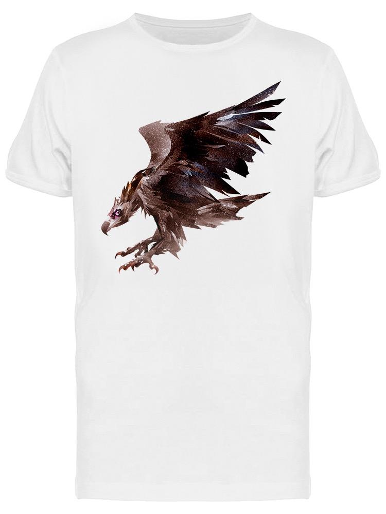 Playera SmartPrintsInk color Blanco para Hombre - Águila Estilo Grunge