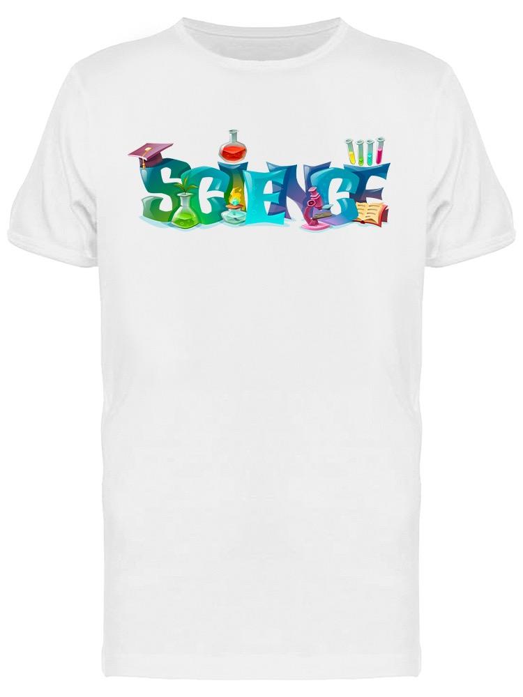 Playera SmartPrintsInk color Blanco para Hombre - Ciencia
