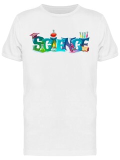Foto 1 | Playera SmartPrintsInk color Blanco para Hombre - Ciencia