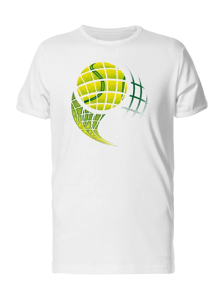 Playera SmartPrintsInk color Blanco para Hombre - Pelota de Tenis