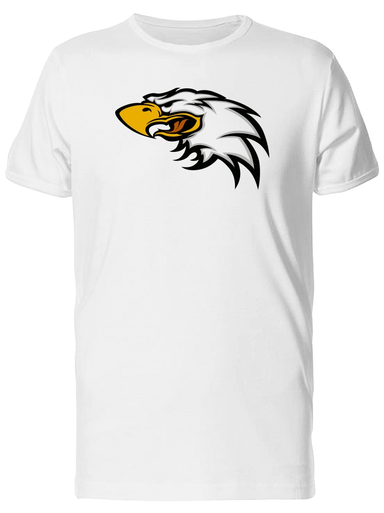 Foto 2 pulgar | Playera  SmartPrintsInk color Blanco para Hombre - Cabeza de Aguila Ruda