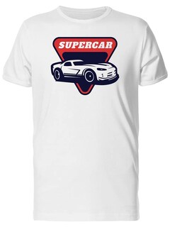 Foto 1 | Playera SmartPrintsInk color Blanco para Hombre - Super Auto Señal Roja