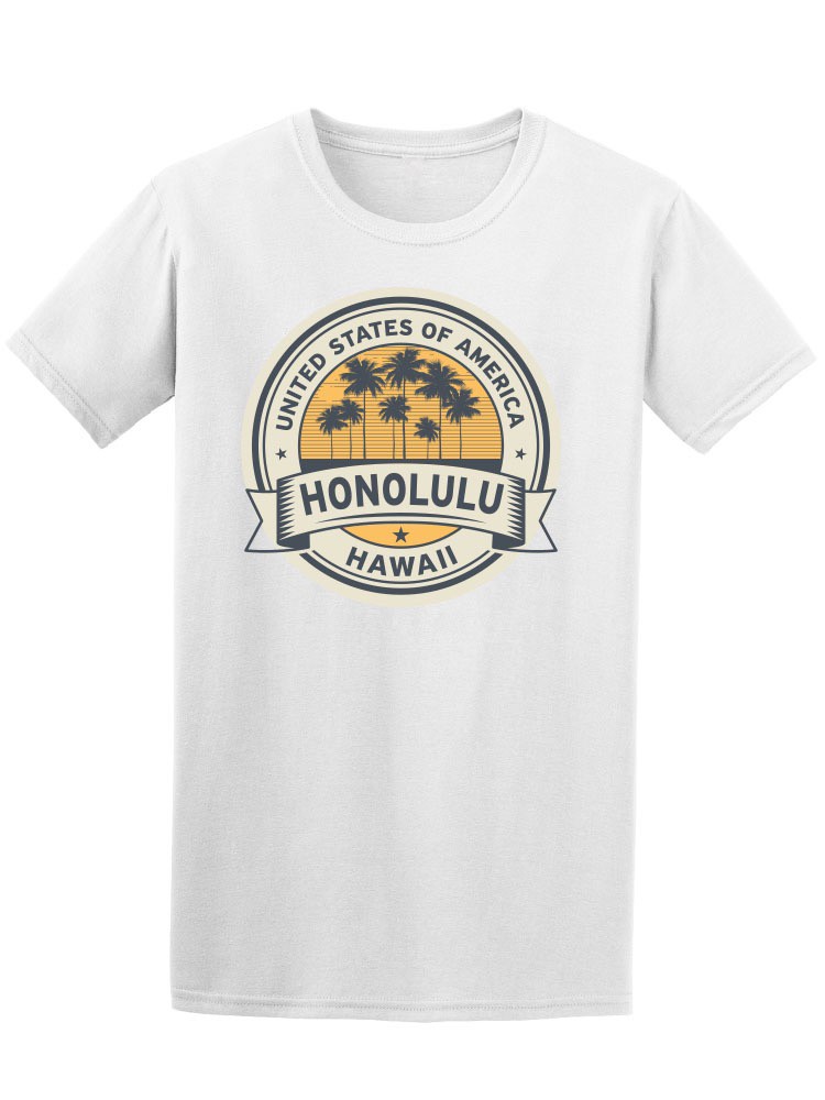 Foto 2 pulgar | Playera SmartPrintsInk color Blanco para Hombre - Honolulu, Hawaii